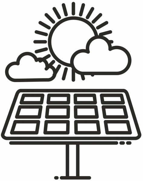Solar Panel coloring page image