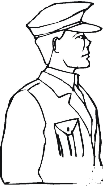 Soldier  coloring page image