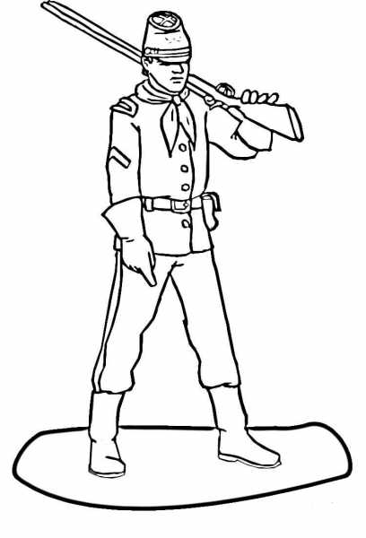 Soldier  coloring page image