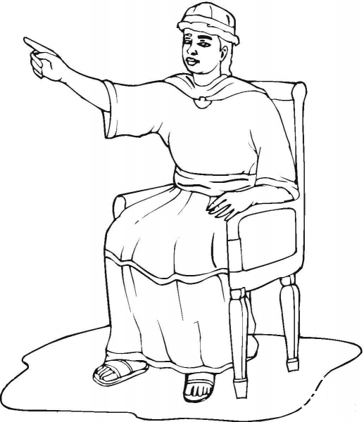 Solomon  coloring page image