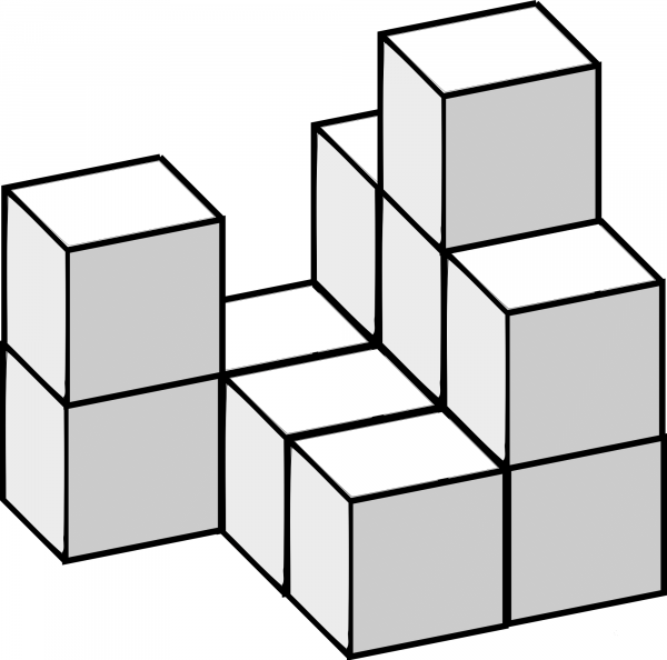 Soma Cubes coloring page image