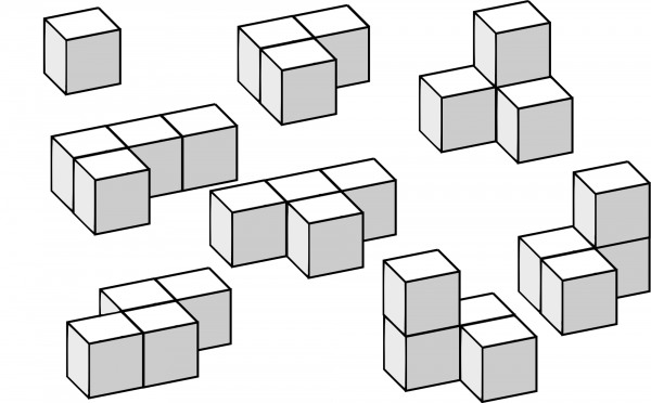 Soma Cubes coloring page image
