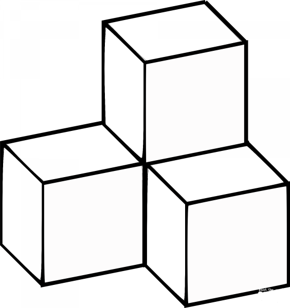 Soma Cubes coloring page image