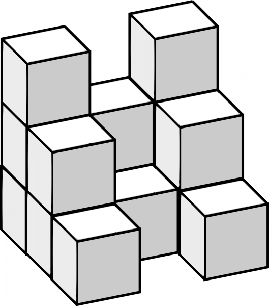 Soma Cubes coloring page image