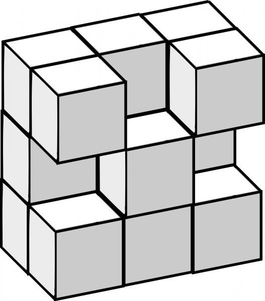 Soma Cubes coloring page image