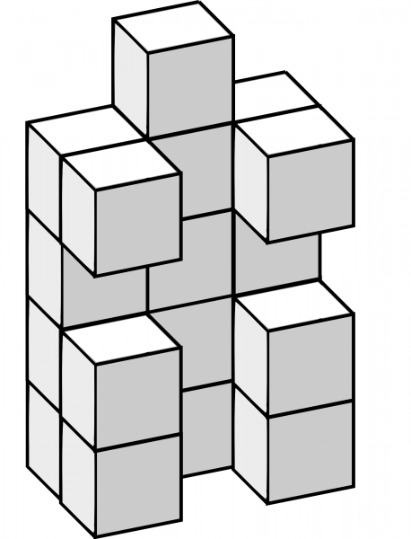 Soma Cubes coloring page image