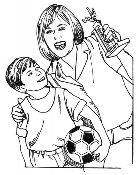 Son Is A Winner coloring page image