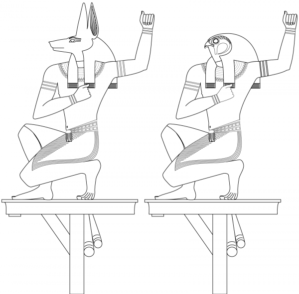 Souls of Pe And Nekhen coloring page image