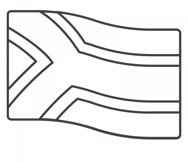 South Africa Flag coloring page image