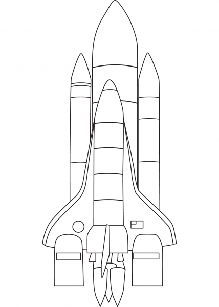 Space Shuttle Columbia coloring page image