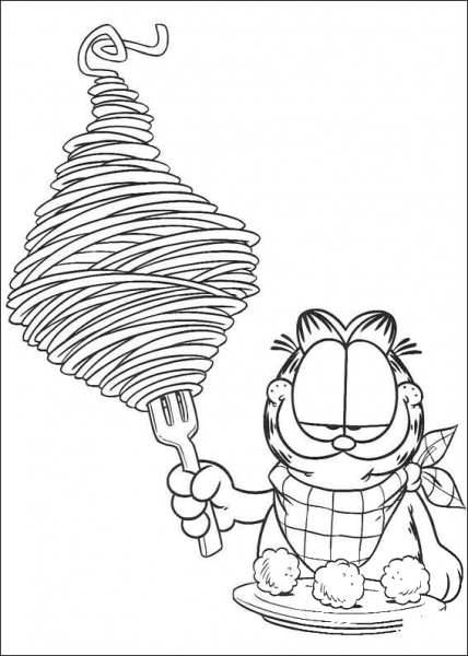 Spaghetti  coloring page image