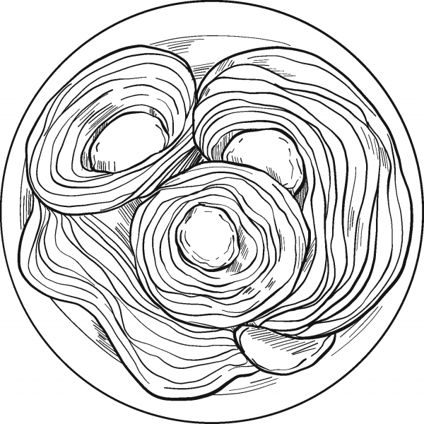 Spaghetti coloring page image