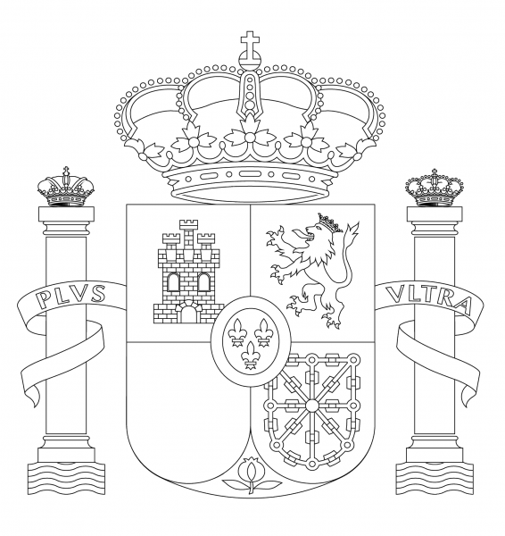Spain Coat of Arms coloring page image