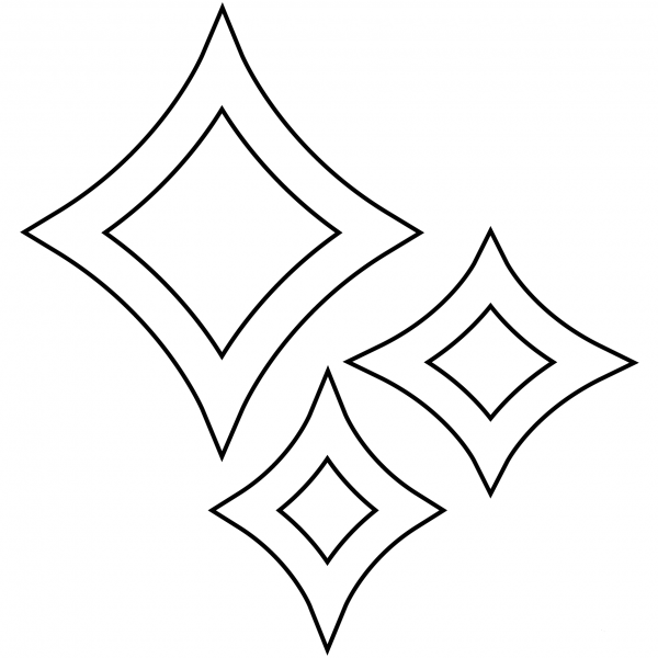 Sparkles Emoji coloring page image