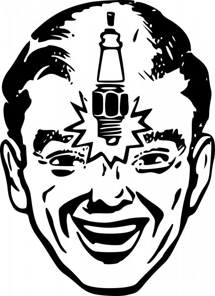 Sparkplug Head coloring page image