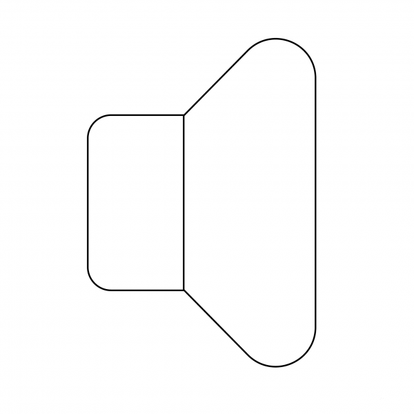 Speaker Emoji coloring page image