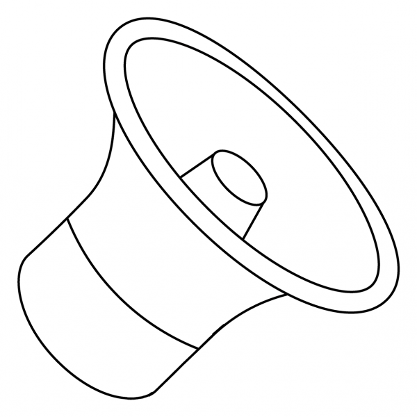 Speaker Low Volume Emoji coloring page image