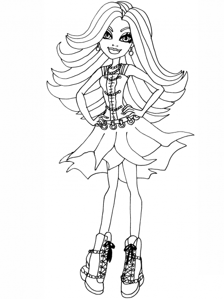 Spectra coloring page image