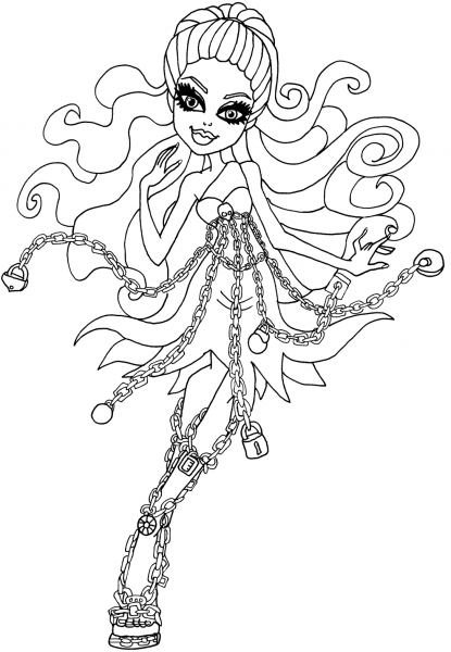 Spectra Haunted coloring page image