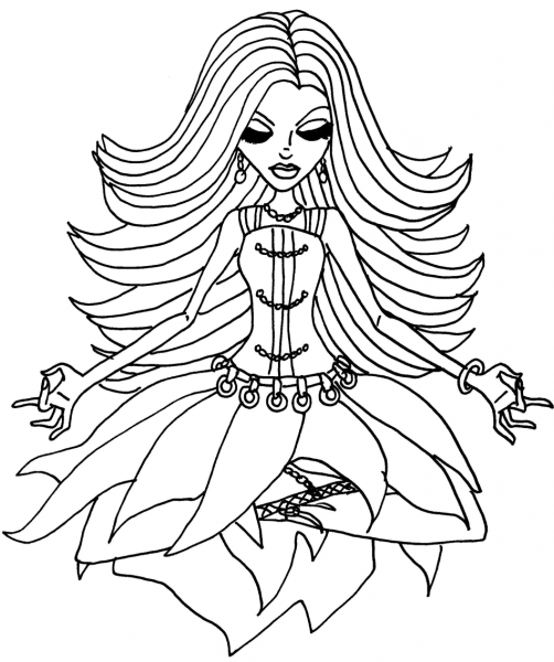 Spectra Medatation coloring page image