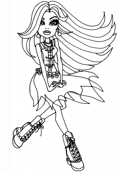 Spectra Vondergeist coloring page image