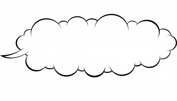 Speech Balloon coloring page image