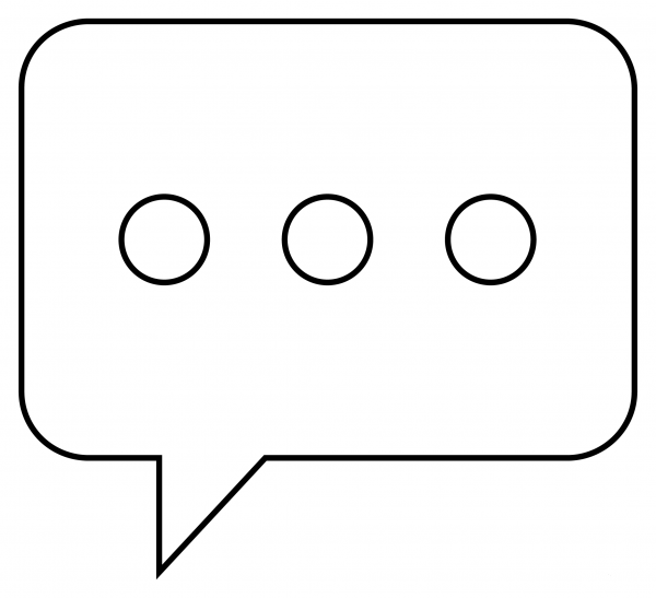 Speech Balloon coloring page image