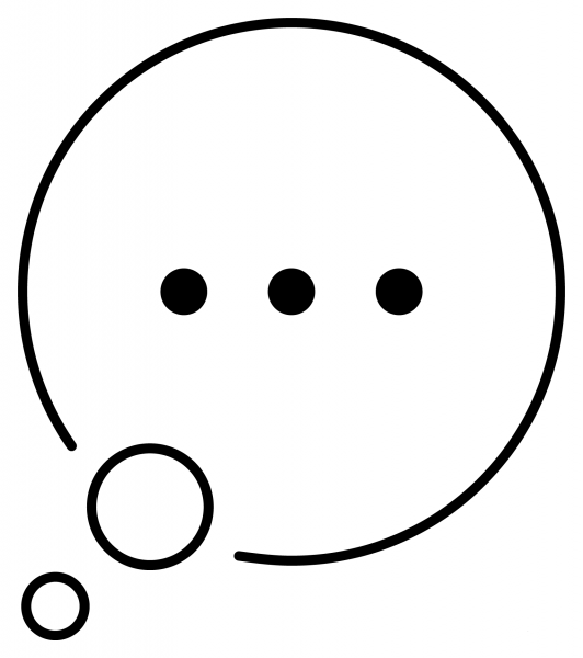 Speech Balloon Emoji coloring page image