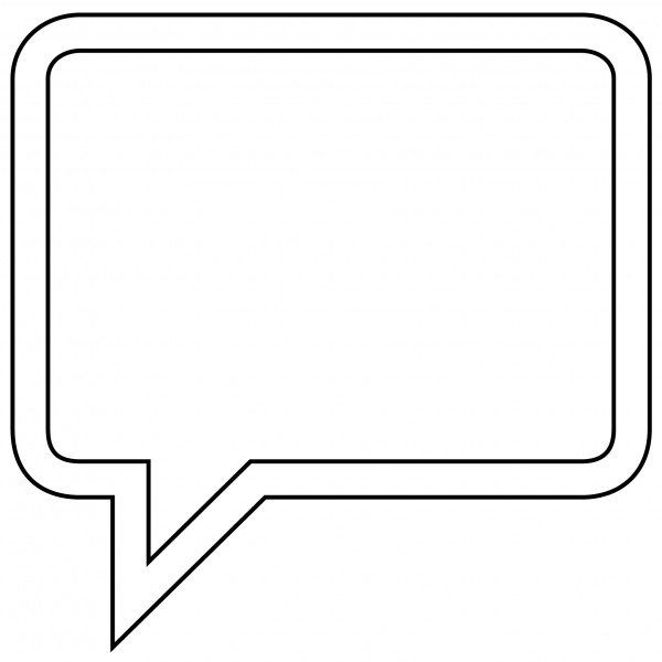 Speech Balloon Emoji coloring page image