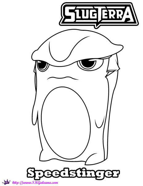 Speedstinger Slugterra coloring page image