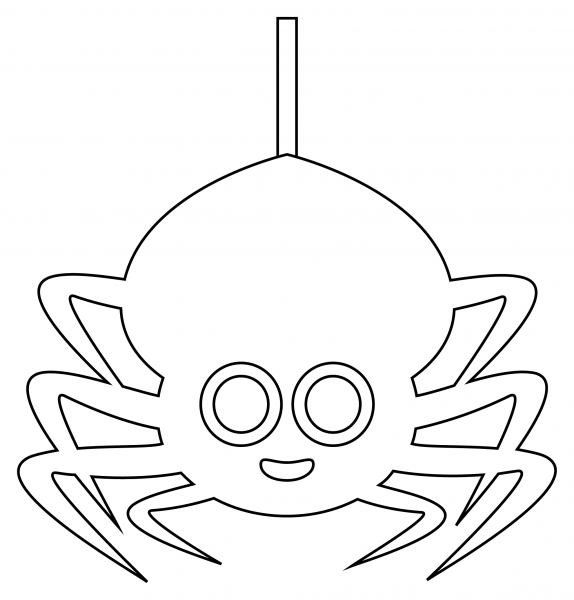 Spider coloring page image