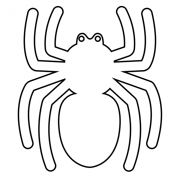Spider Emoji coloring page image