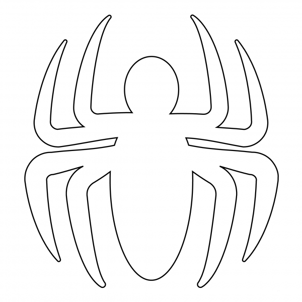 Spider Emoji coloring page image
