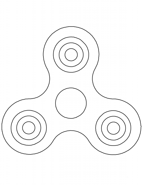 Spinner coloring page image