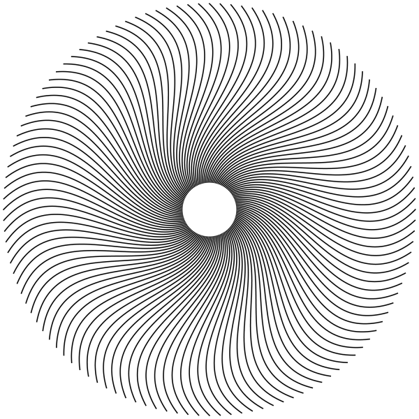 Spiral coloring page image