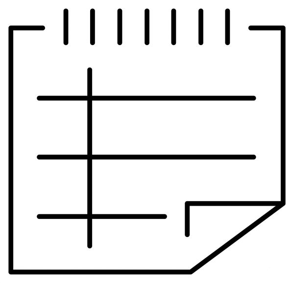 Spiral Notepad Emoji coloring page image