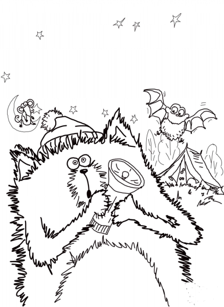 Splat the Cat Good Night, Sleep Tight coloring page image