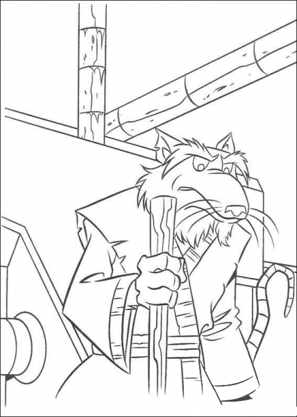 Splinter  coloring page image
