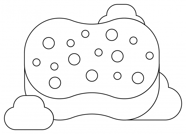 Sponge coloring page image