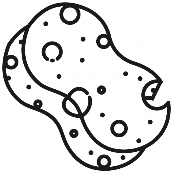 Sponge coloring page image