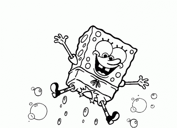 SpongeBob Squarepants coloring page image