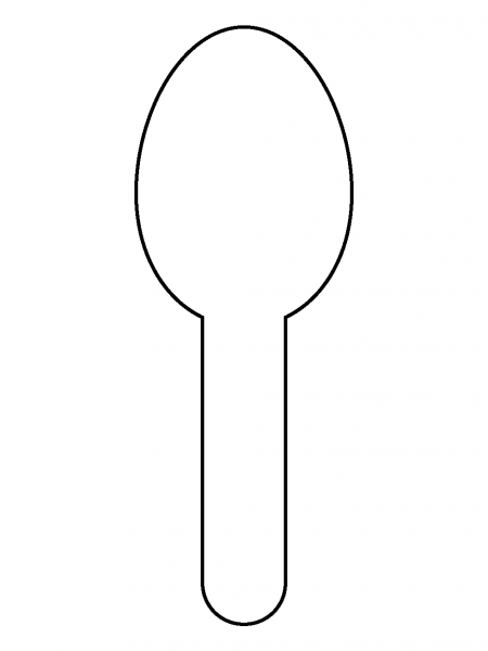 Spoon Emoji coloring page image