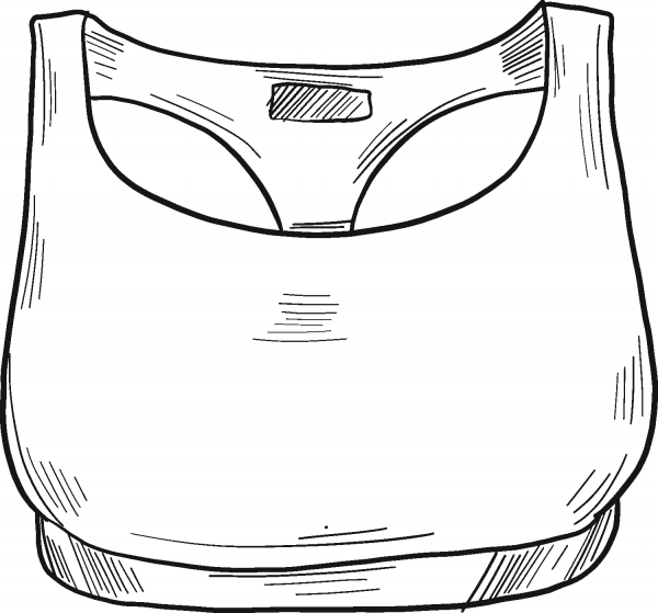 Sport Bra coloring page image