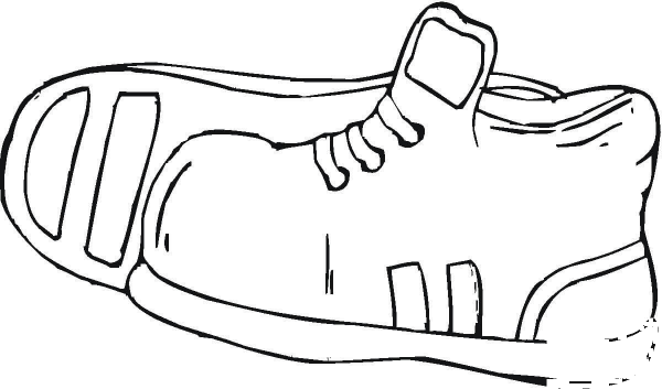Sport Shoes  coloring page image