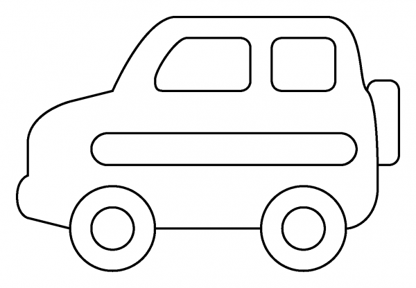 Sport Utility Vehicle Emoji coloring page image
