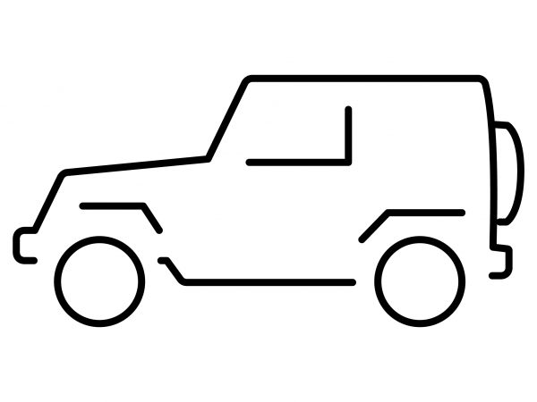 Sport Utility Vehicle Emoji coloring page image