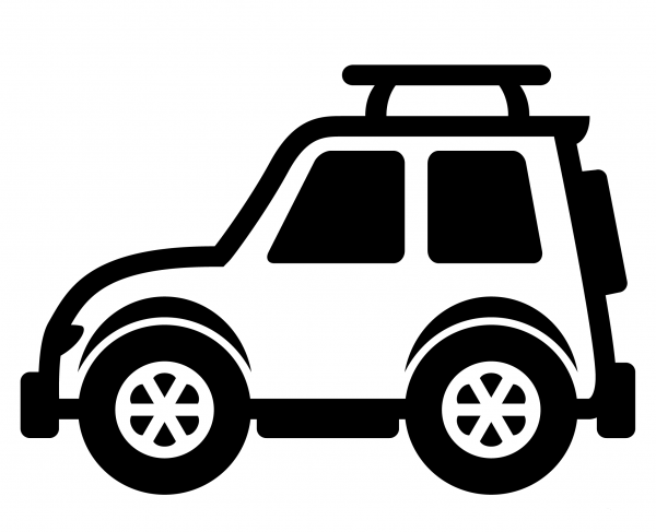 Sport Utility Vehicle Emoji coloring page image