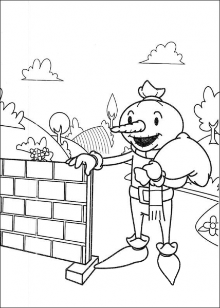 Spud In His Field  coloring page image