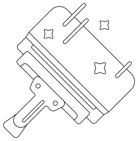 Squeegee coloring page image
