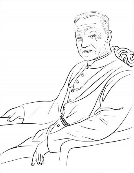 St. Andre Bessette coloring page image
